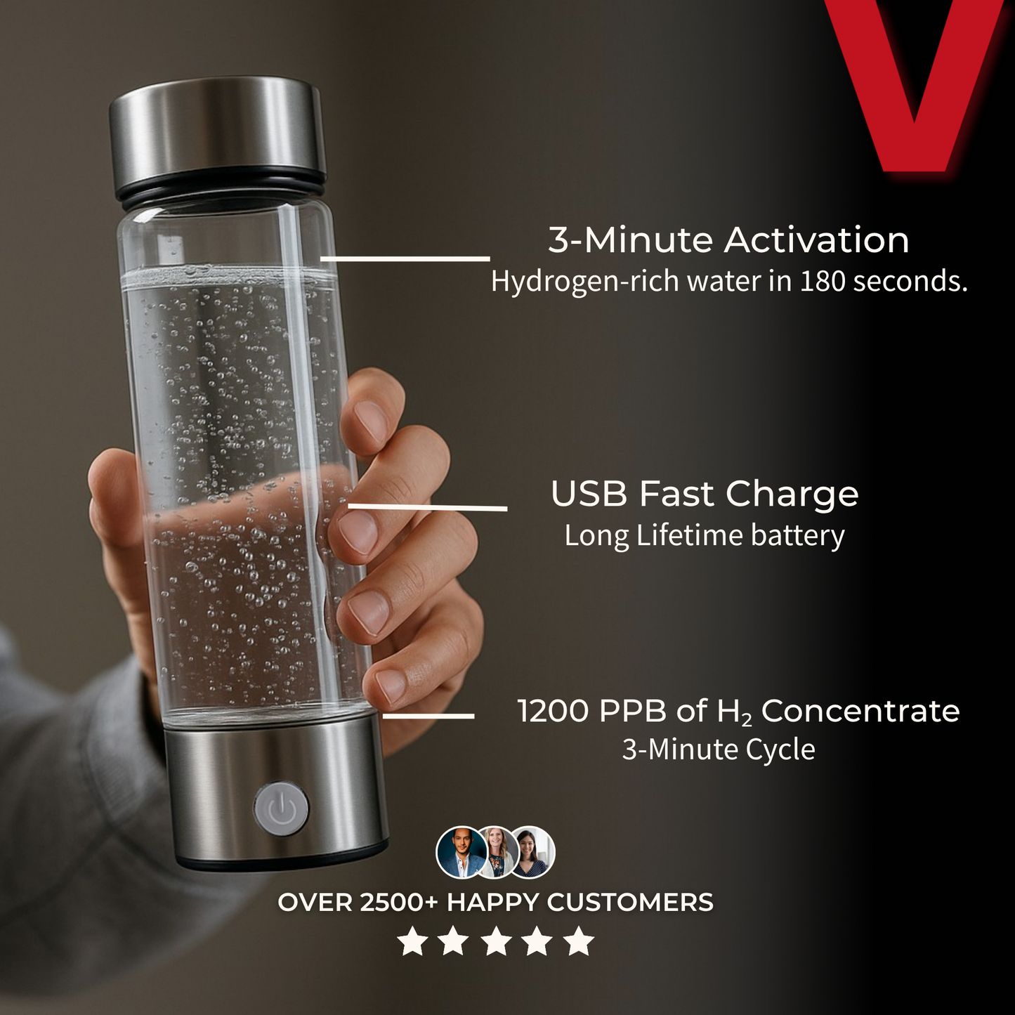 VYDRAH H1 Hydrogen Water Bottle