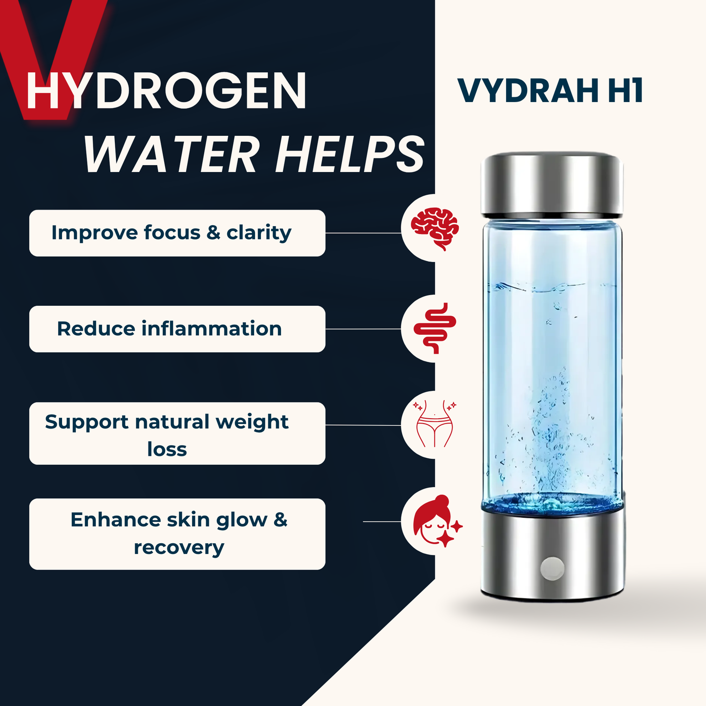 VYDRAH H1 Hydrogen Water Bottle
